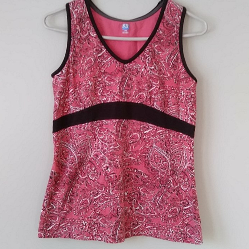 SB Active Paisley Coral Tank Top Size Medium